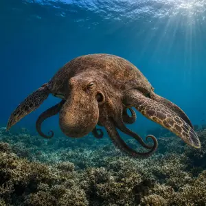 Octopus + Sea turtle